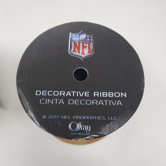 NEW 2.5" NFL Dallas Cowboys Ribbon, 9 foot spool, Licensed NFL Offray Ribbon - Picture 3 of 5